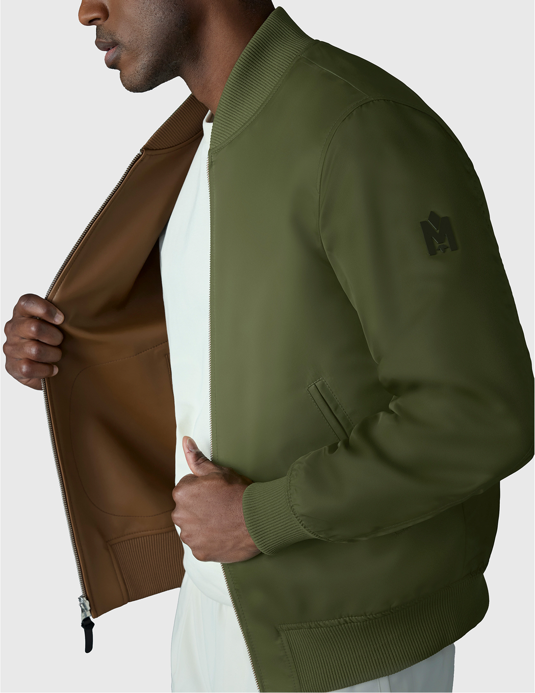 Discover EASTON-SA 2-in-1 Reversible Leather Bomber Jacket