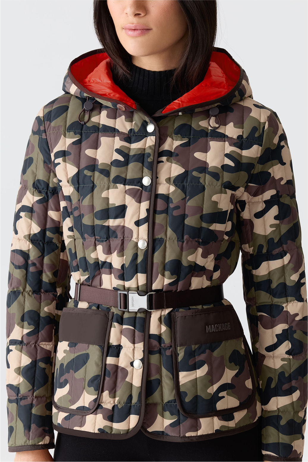 Discover RAJA-CAMO Light Down Camo Jacket with Adjustable Belt