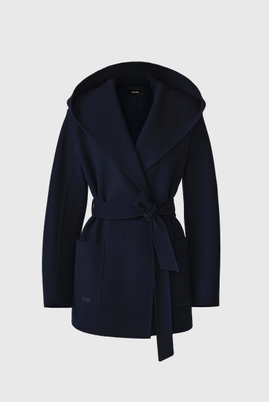 PAYA-Z Wool Wrap Coat With Sash Belt