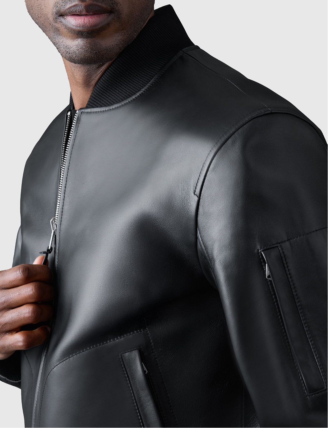 Discover EASTON-SA 2-in-1 Reversible Leather Bomber Jacket