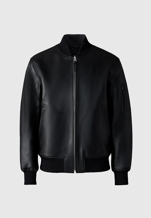Discover EASTON-SA 2-in-1 Reversible Leather Bomber Jacket