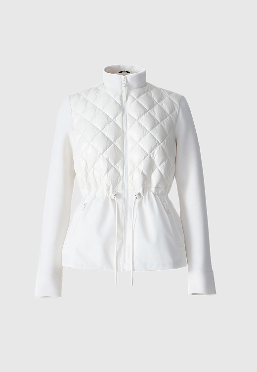 ADITA Light Down Hybrid Jacket with Peplum Hem