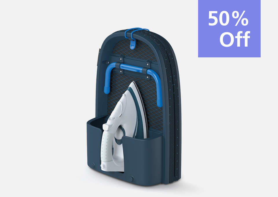 Pocket Plus Folding Ironing Board with Advanced Cover