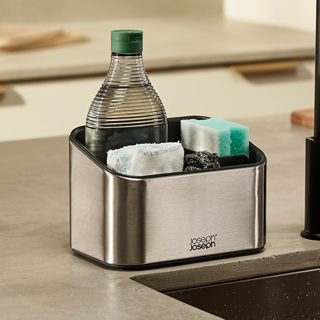 Surface™ Stainless-steel Tiered Sink Tidy