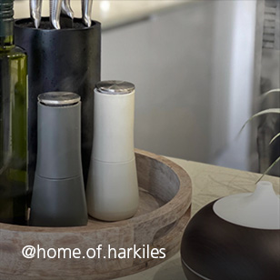 Milltop™ Gray Salt & Pepper Mills