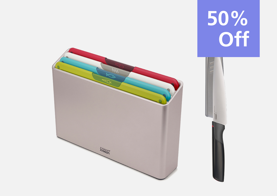 Folio™ Icon 4-piece Multicolour Chopping Board Set with Knife