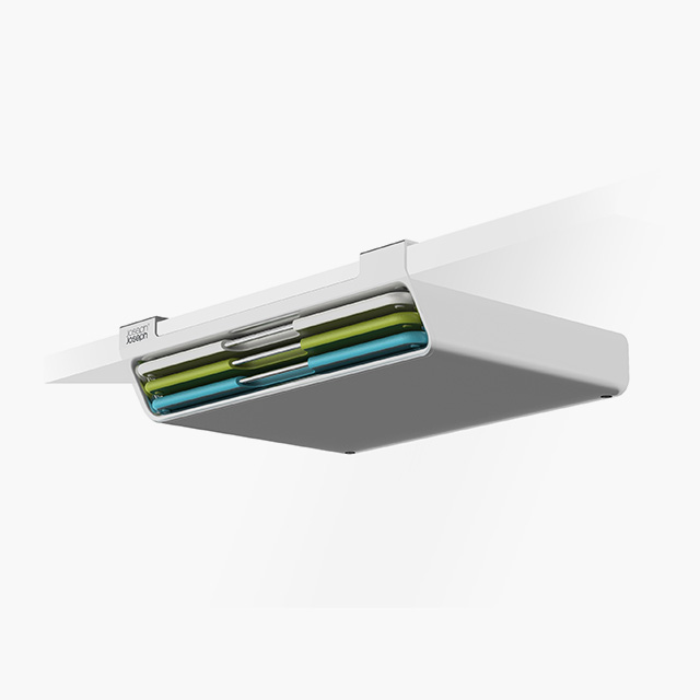 Folio™ Slim 3-piece Under-shelf Multicolour Chopping Board Set