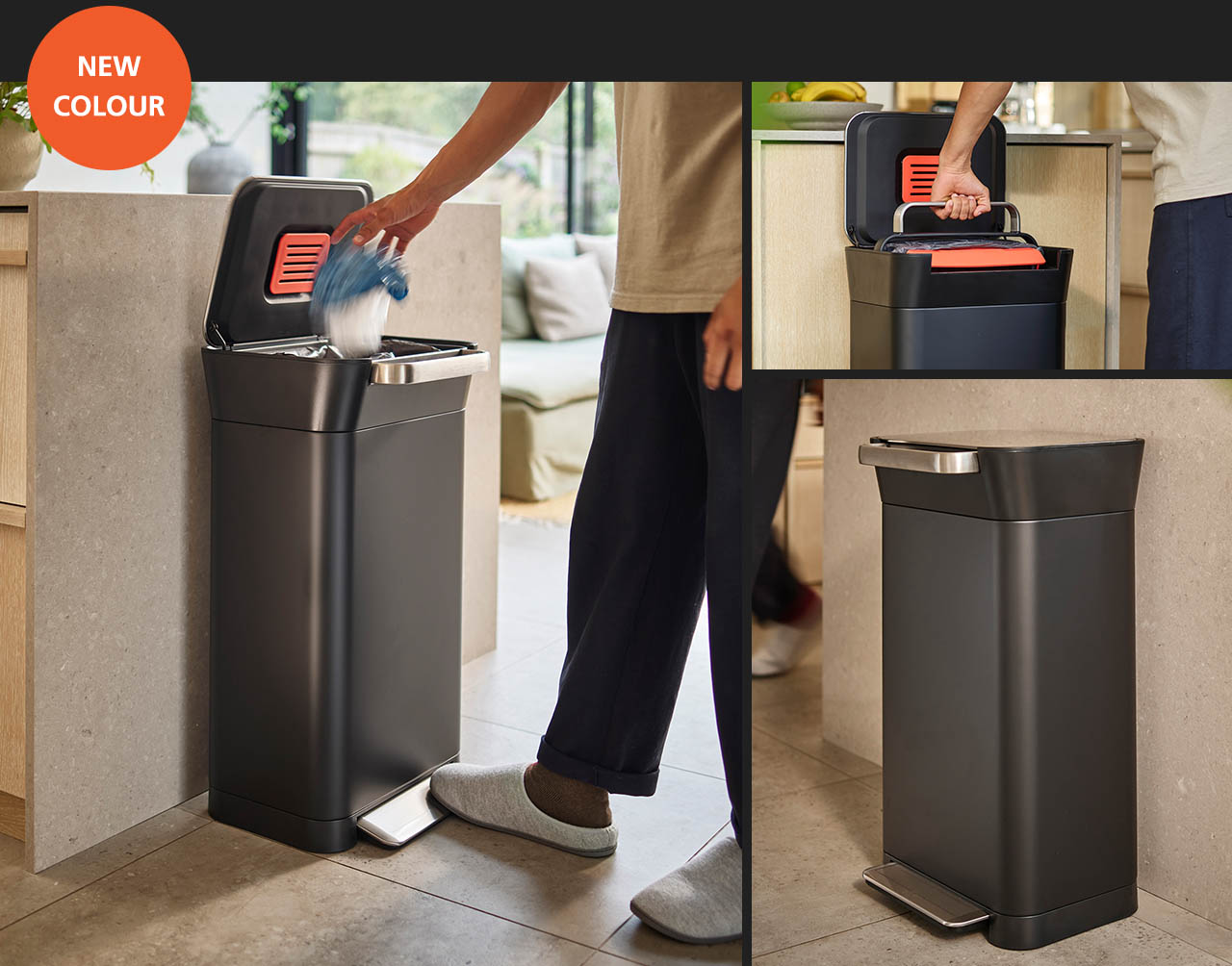 Titan 30L Black Trash Compactor