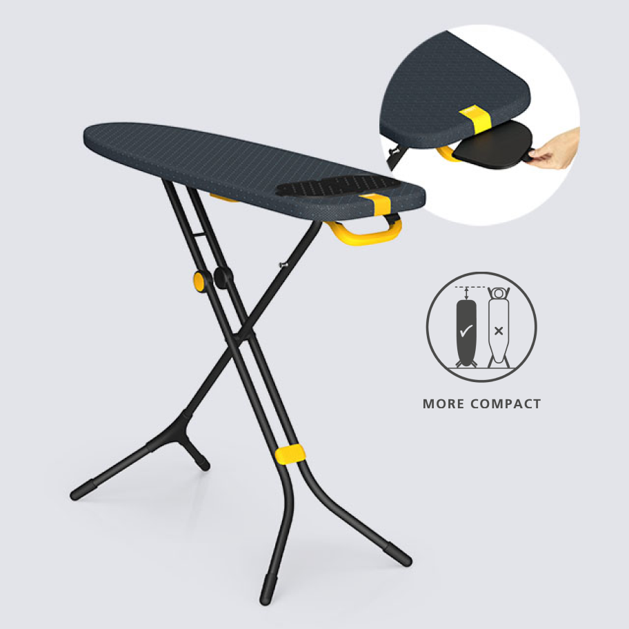 Glide Compact Plus 110cm Blue Easy-store Ironing Board with Advanced Cover