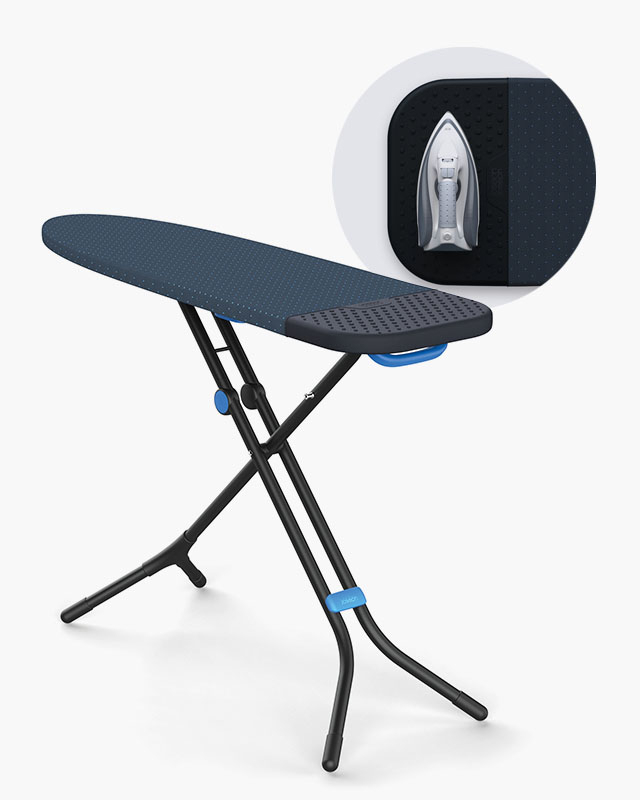 Glide Plus 130cm Blue Easy-store Ironing Board with Advanced Cover