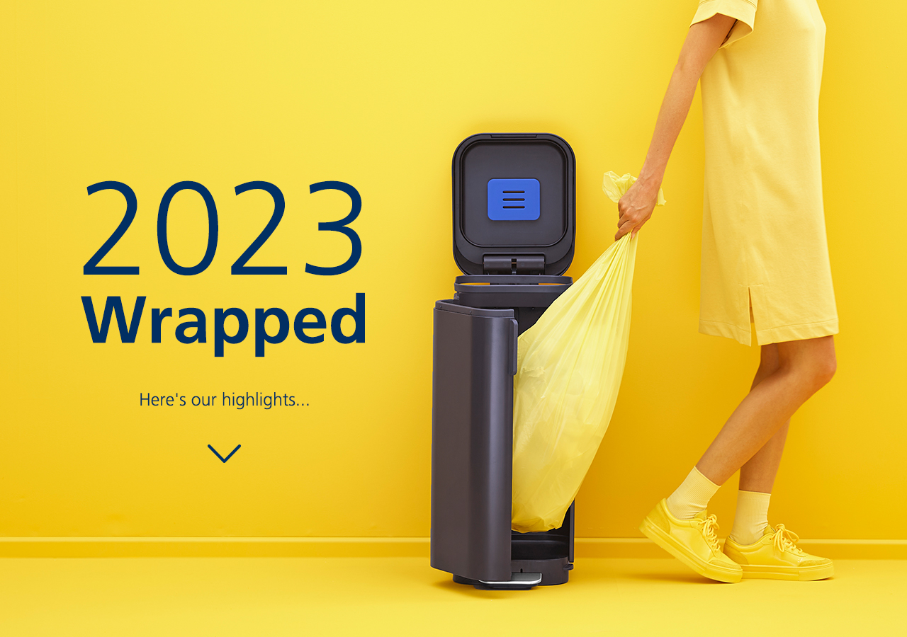 Porta™ 40L Easy-empty Blue Pedal Bin