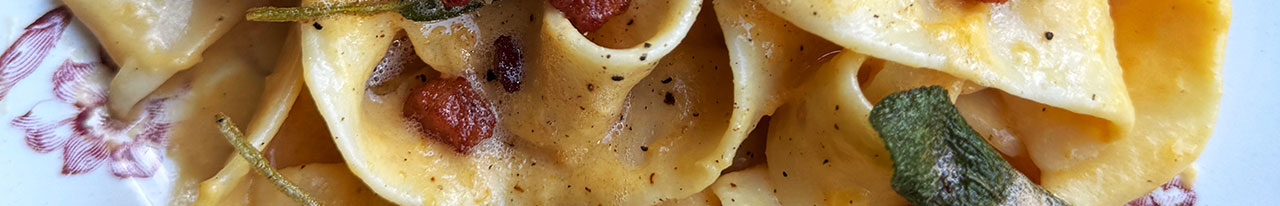 RECIPE: Creamy Butternut Squash Pappardelle with Pancetta & Sage
