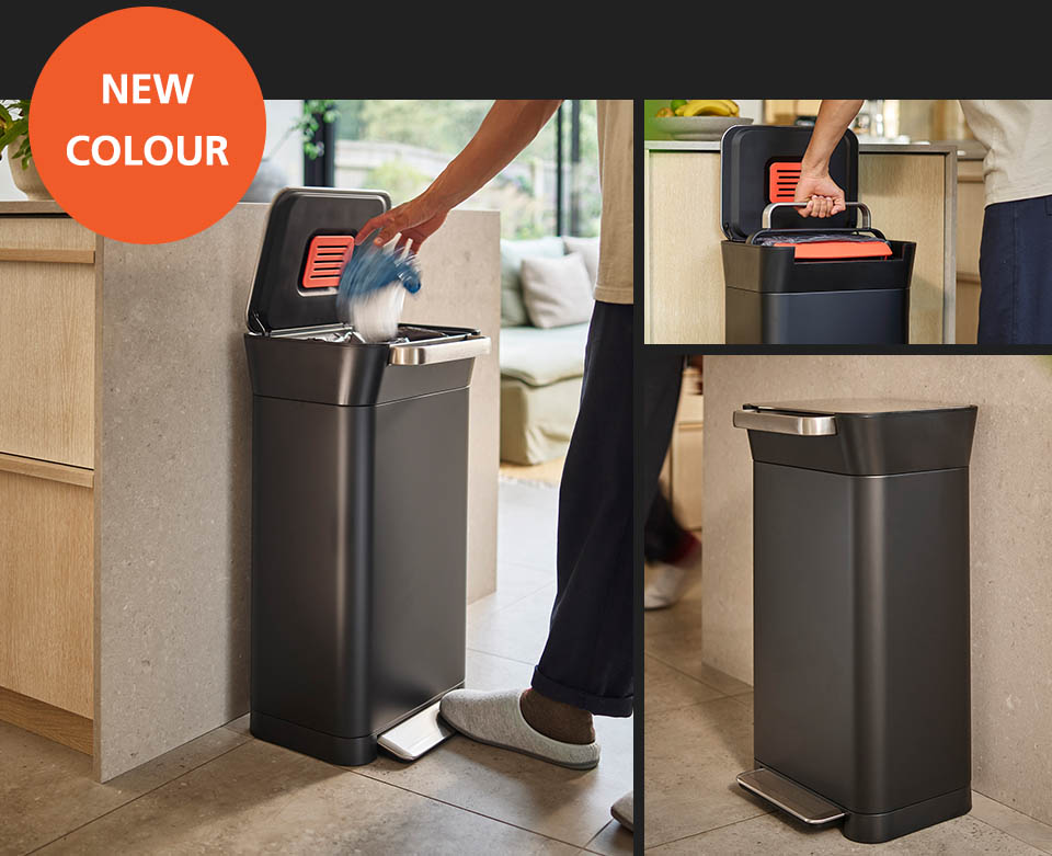 Titan 30L Black Trash Compactor