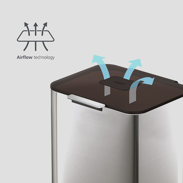 Totem Max 60L Stainless-steel Waste & Recycling Bin