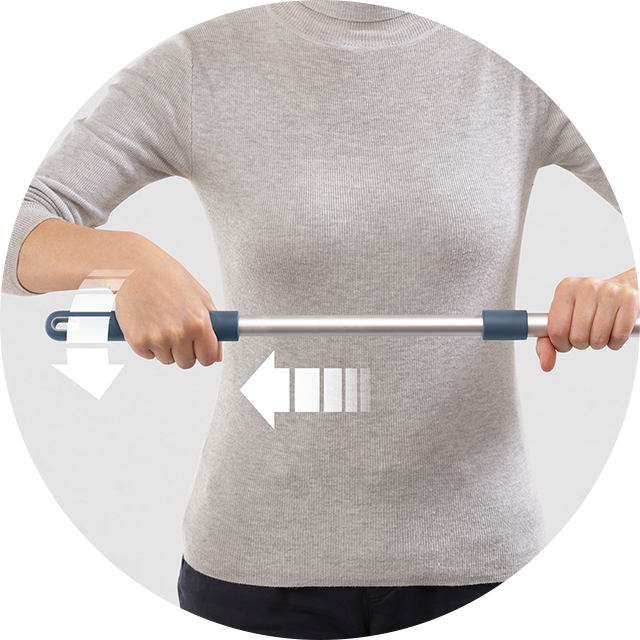 CleanStore Blue Wall-mounted Broom