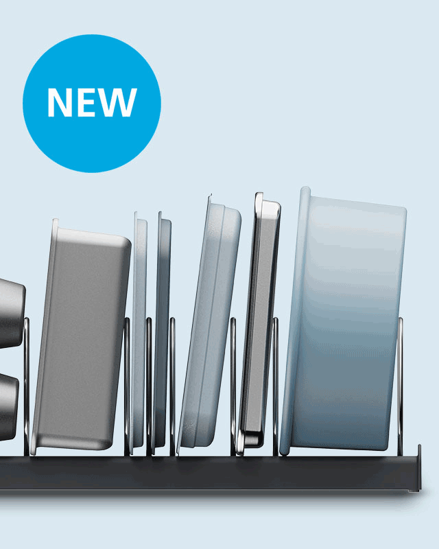 DrawerStore™ Grey Baking Tray Organiser