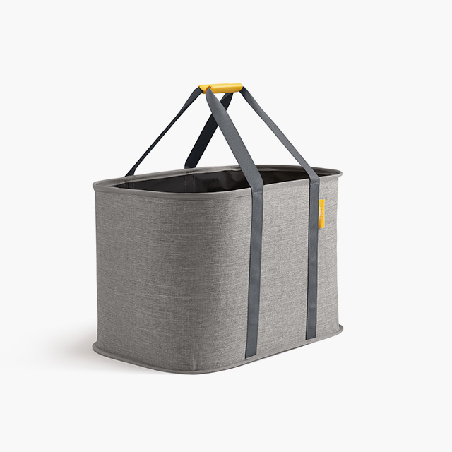Hold-All™ Max Grey Collapsible 55L Laundry Basket