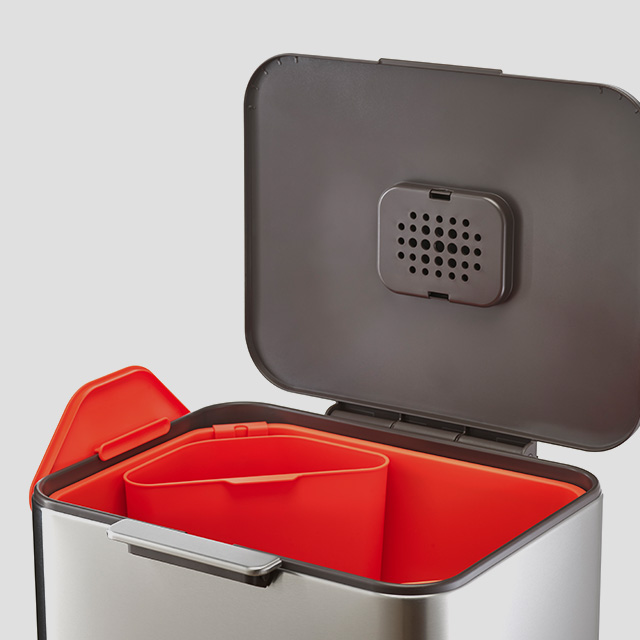 Totem Max 60L Stainless-steel Waste & Recycling Bin