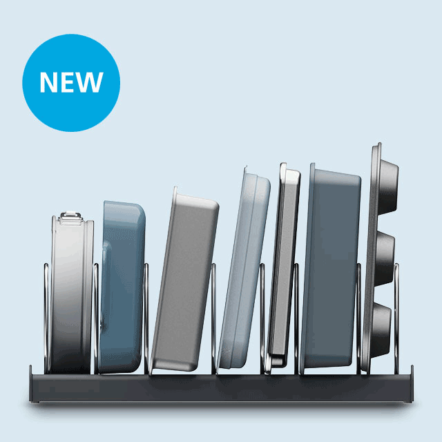 DrawerStore™ Grey Baking Tray Organiser