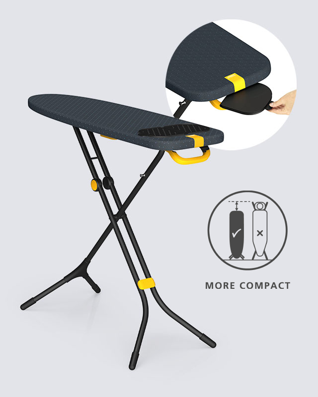 Glide Compact Plus 110cm Blue Easy-store Ironing Board with Advanced Cover