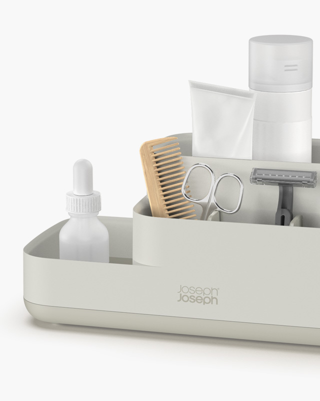 EasyStore™ Matt Ecru Bathroom Storage Caddy