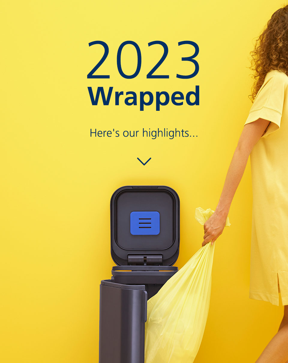 Porta™ 40L Easy-empty Blue Pedal Bin