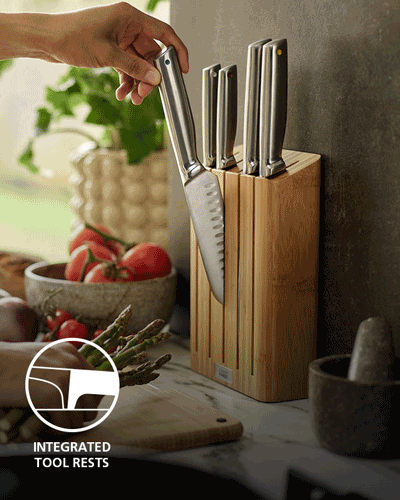 Elevate™ Steel Knives Bamboo 5-piece Set