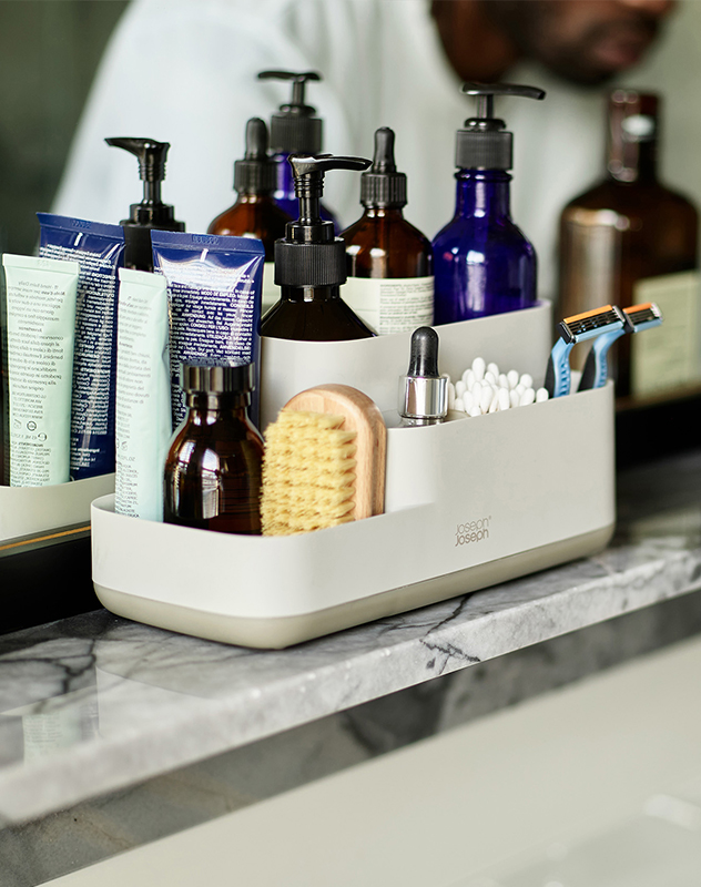 EasyStore™ Matt Ecru Bathroom Storage Caddy
