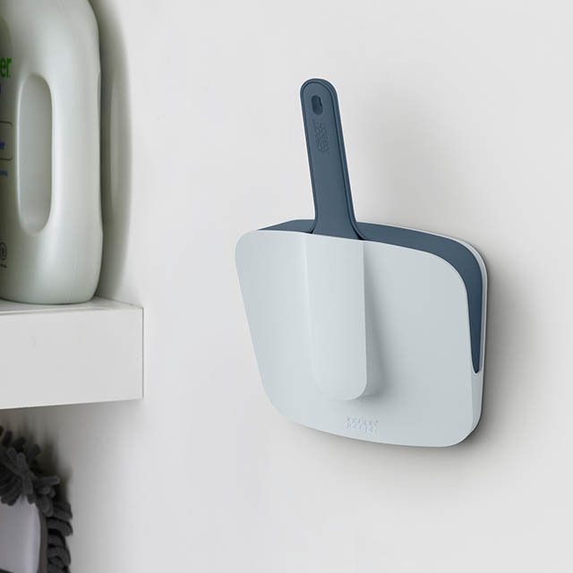 CleanStore Blue Wall-mounted Dustpan & Brush