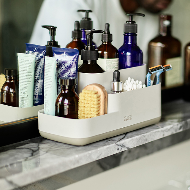 EasyStore™ Matt Ecru Bathroom Storage Caddy