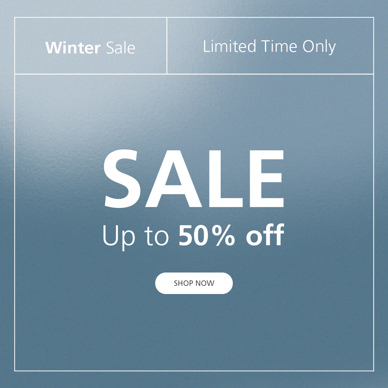 Sale - up to 50% off