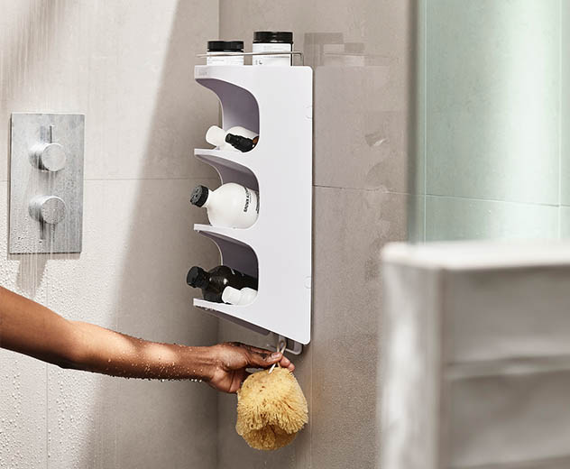 Capsule™ Compact 4-tier Shower Shelf