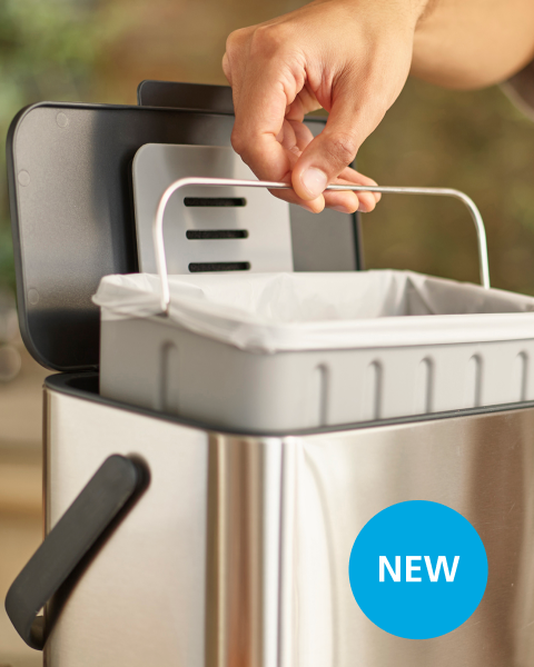 Collect™ 4L Stainless-steel Food Waste Caddy