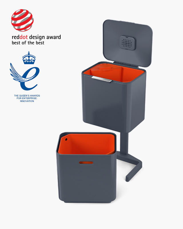 Totem Max 60L Waste & Recycling Bin - Grey
