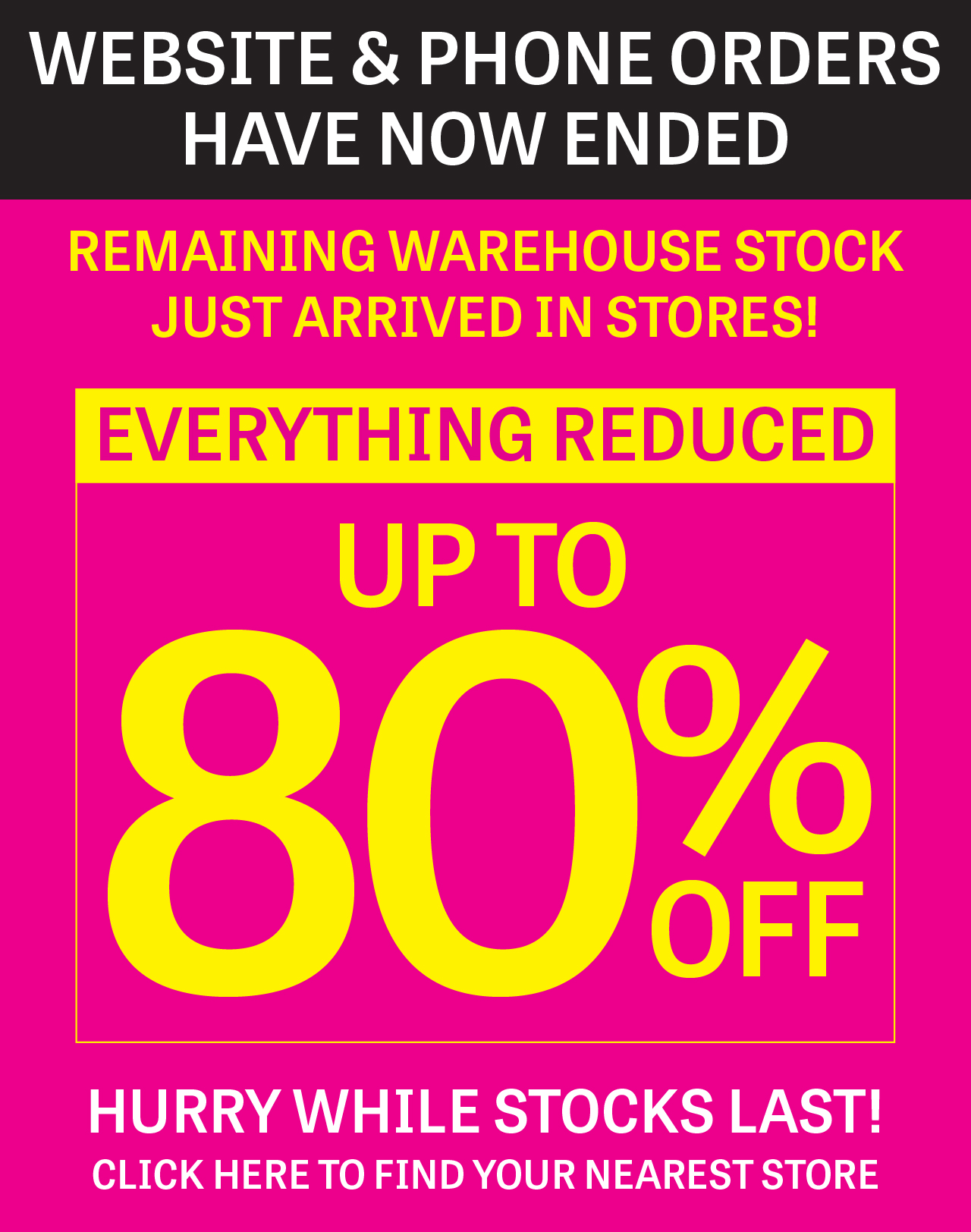 In Store With Up To 80% Off