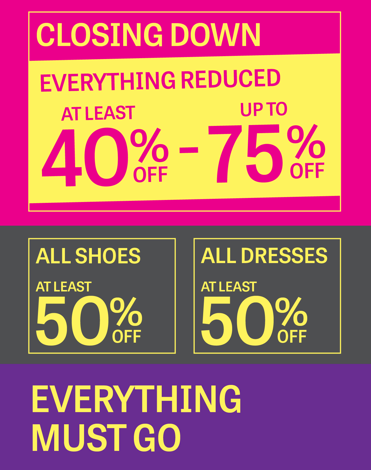 Closing Down Sale 
