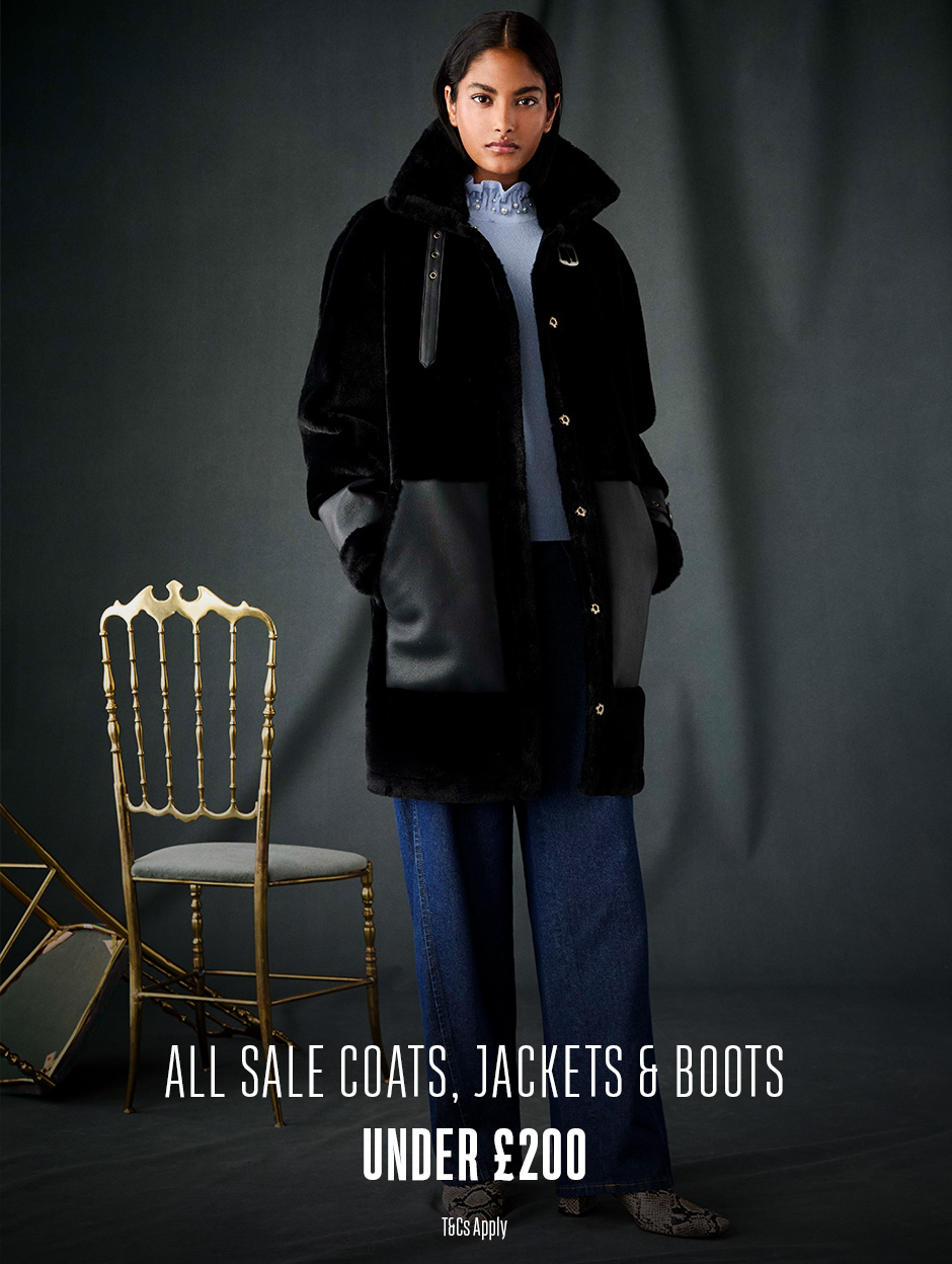 All Sale Coats, Jackets & Boots Under £200