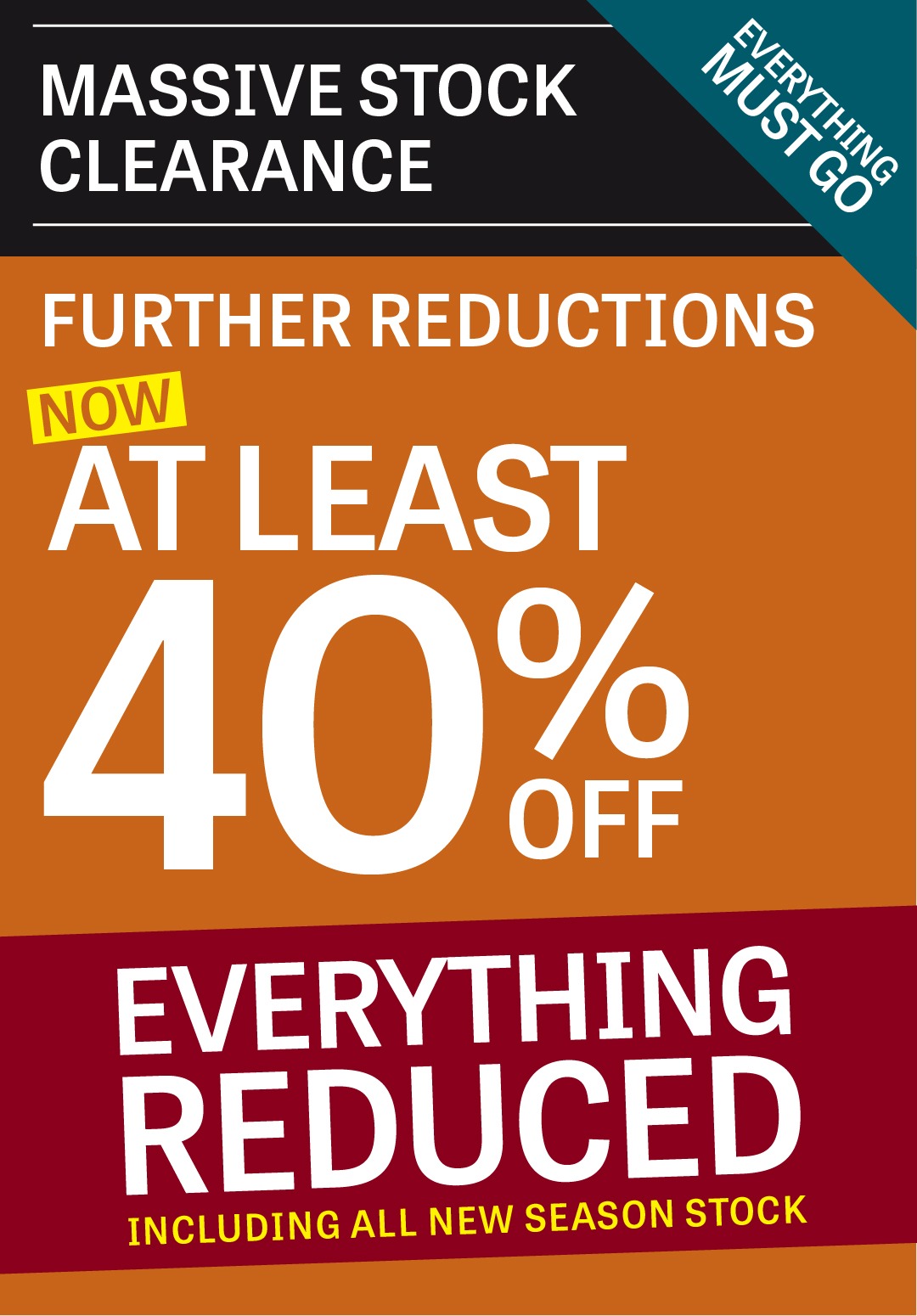 At Least 40% Off