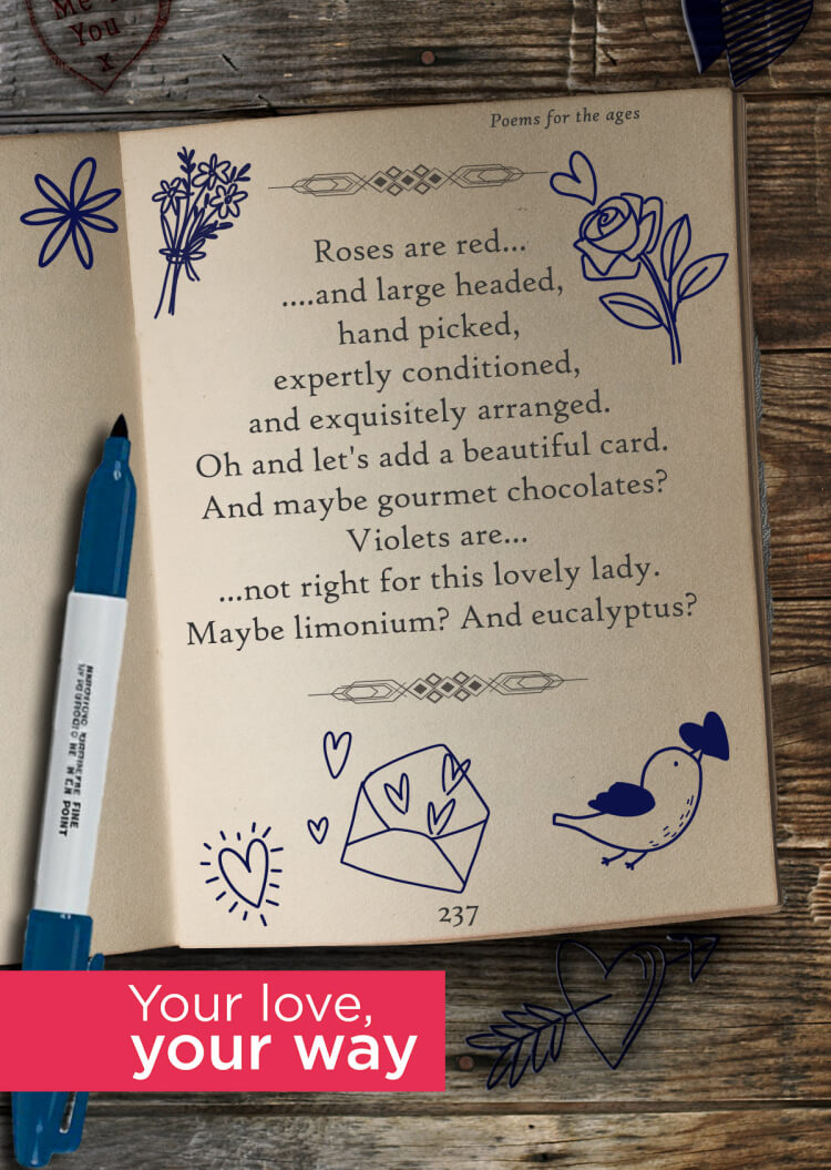 A Valentine's poem Interflora