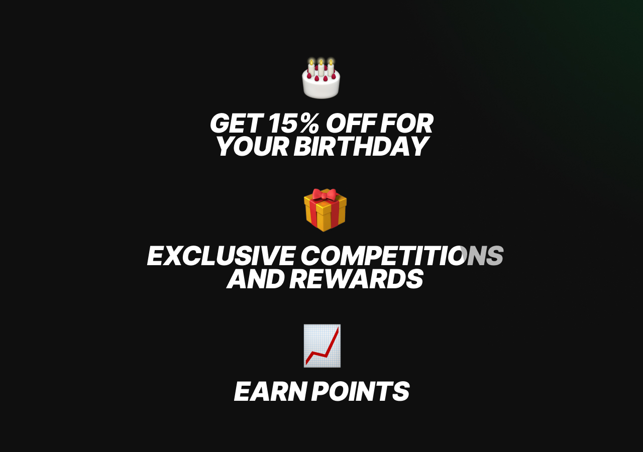 Birthday Discounts, Competitions and more!