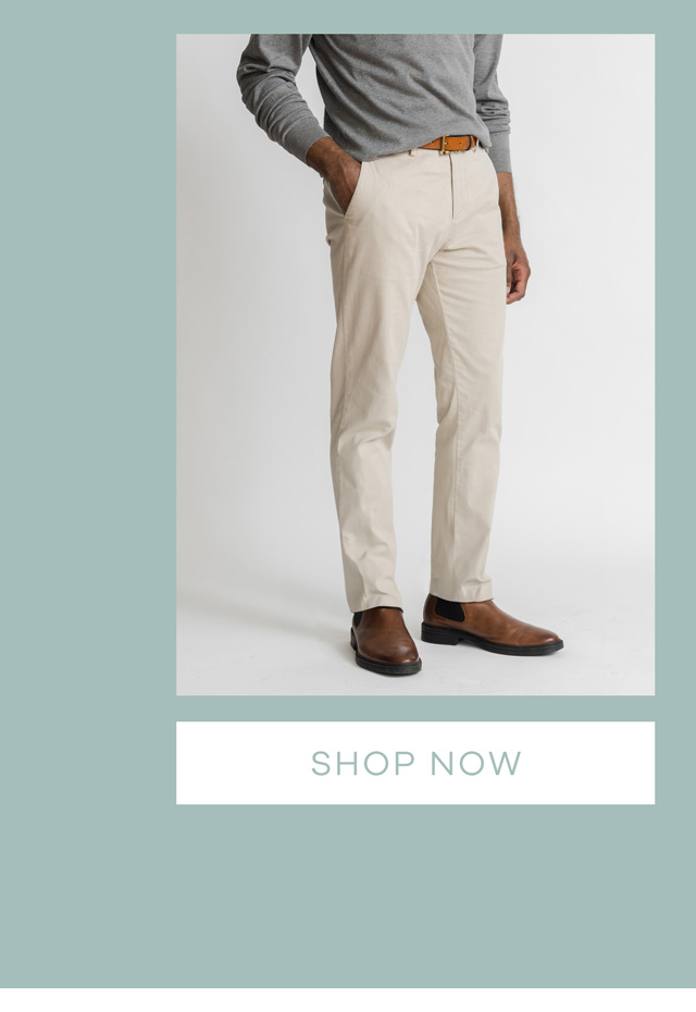 The Tan Richmond Chino Custom Pant. SHOP NOW.