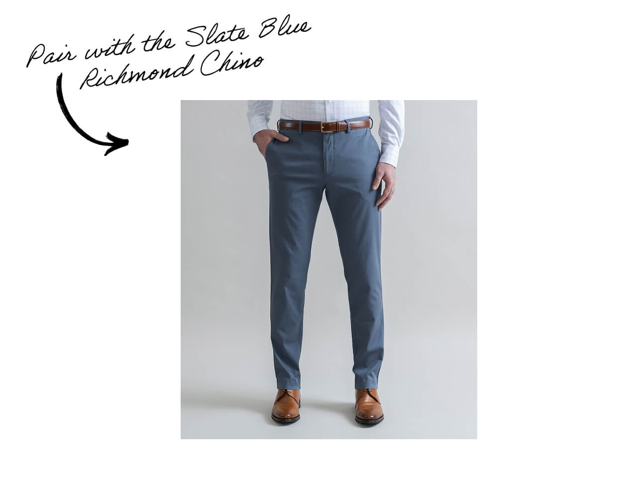 Pair With the Slate Blue Richmond Chino