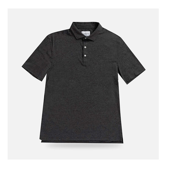 The Charcoal Grey Freeman Knit Custom Polo