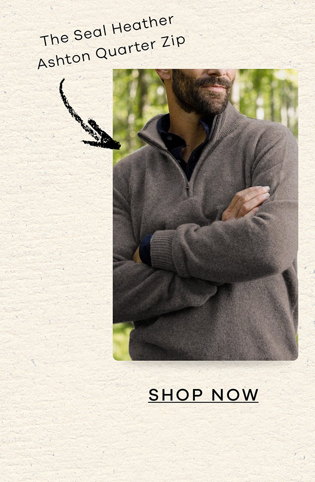The Seal Heather Ashton Quarter Zip. SHOP NOW.