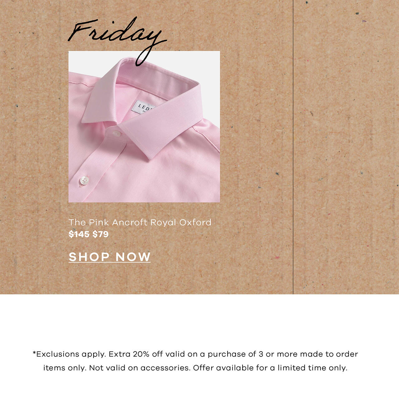 Friday | The Pink Ancroft Royal Oxford - $145 → $79