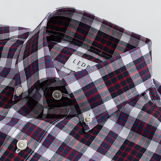 The Navy Blue Briar Madras Plaid