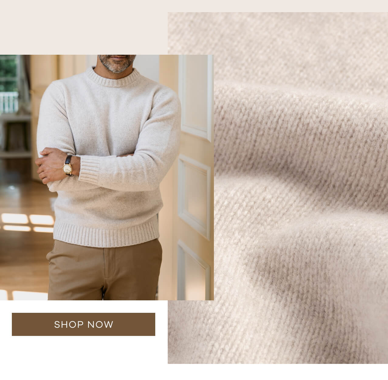 The Beige Boden Crew Sweater. SHOP NOW.