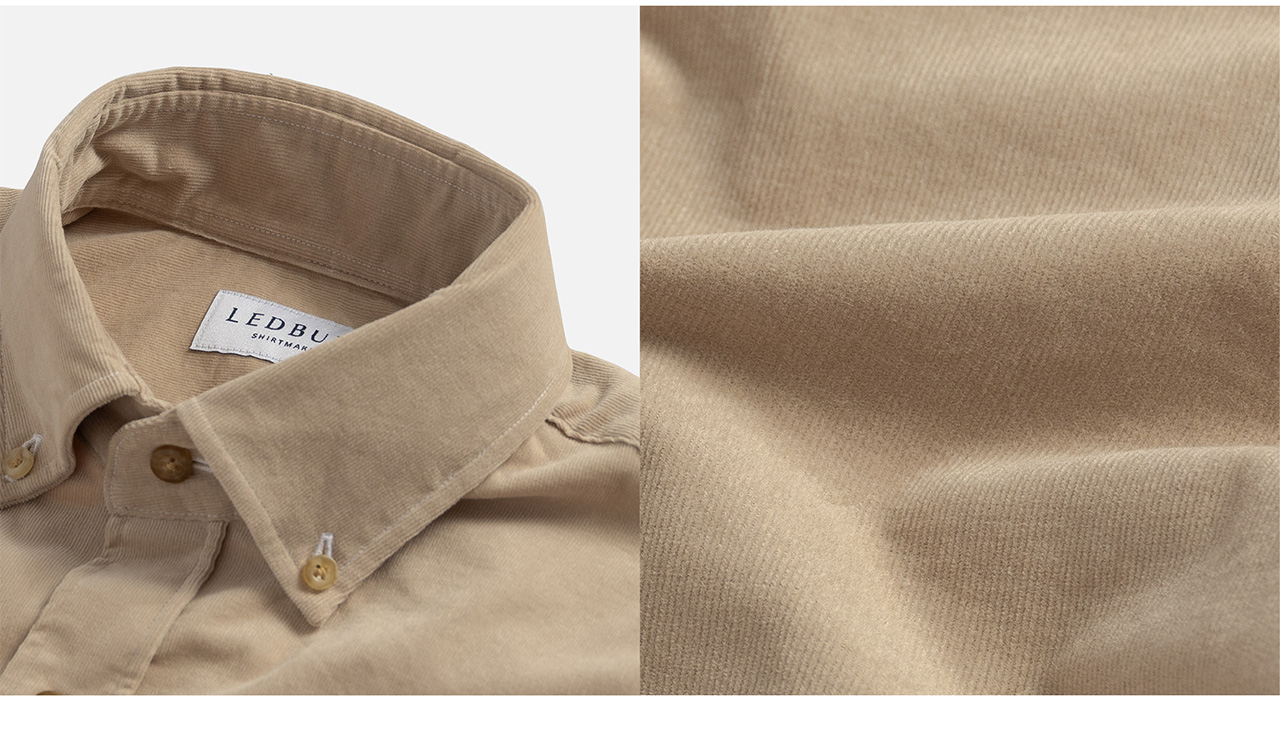 The Tan Foxcroft Corduroy Custom Shirt