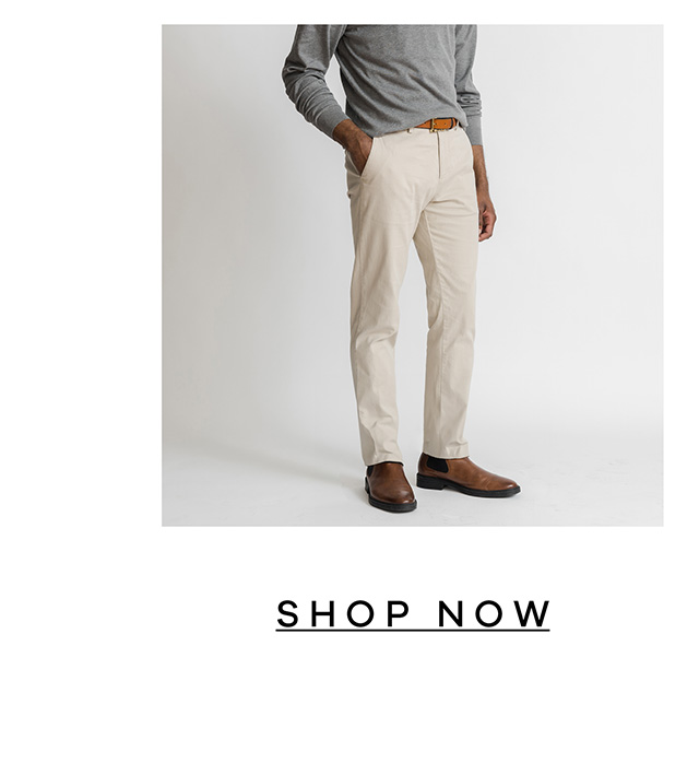 Tan Richmond Chinos. SHOP NOW.