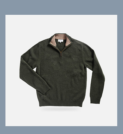 The Forest Ashton Quarter Zip Sweater